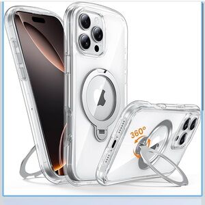 Clear Magnetic Phone Case with Stand